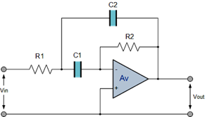 infinite gain multiple feedback active filter