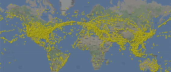 The App Where You Can See Live Air-Traffic : flightradar24 ...